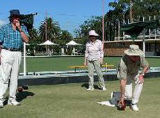 group playing bowls